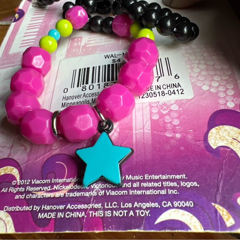 Nickelodeon Victorious Bracelet Set + Necklace Set 2012 Viacom Kidcore Jewelry - Picture 8 of 16